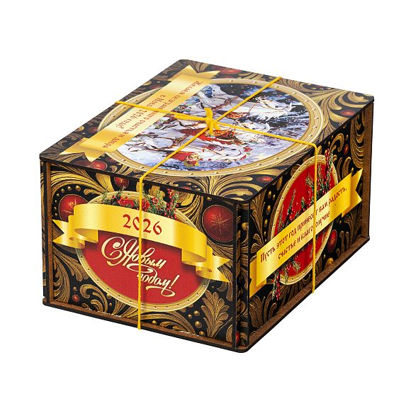 Сладкий новогодний подарок Посылка Черный Бархат